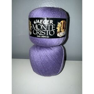 Lot Of 2 NEW Jaeger Monte Cristo Cool Crepe DK Yarn Hand Knitting DIY Crafts